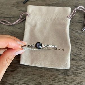 Petite Cable Buckle Bracelet with Amethyst